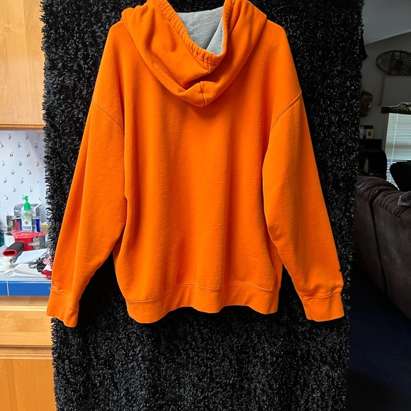 Mens XL SIMPLY FOR SPORTS RUSTIC ORANGE HEAVY ZIP UP HOODIE GREAT CONDITION - Picture 9 of 9